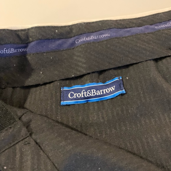 CROFT & BARROW Men’s Cream color Dress slacks/pants/trousers 38/32 EUC - Picture 9 of 10